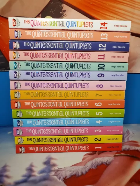 The Quintessential Quintuplets Vol 1-14, Manga Set by Negi Haruba, Japanese