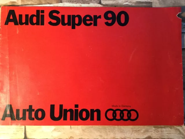 Audi Super 90 Car Brochure - March 1968