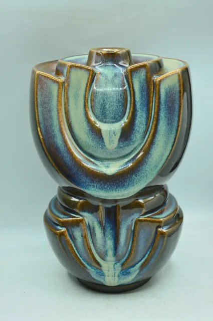 Grand vase art déco signé TASSE à identifier collection céramique design