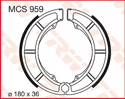 Trw Mcs959 Brake Shoes Standard Per Suzuki Vz 800 Intruder M 2015