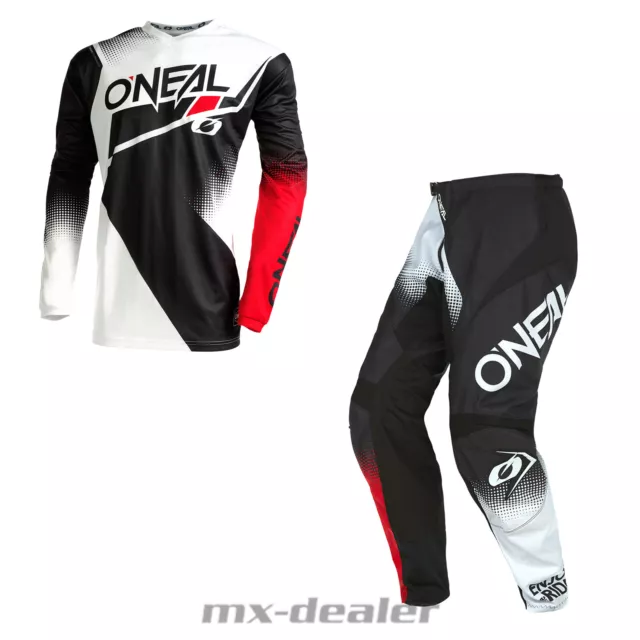 O'Neal Element Racewear Schwarz Cross Hose Jersey Motocross Enduro Combo