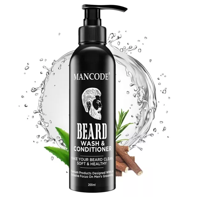 Mancode Barbe Lavage & Après-shampoing Pour Hommes 200ml