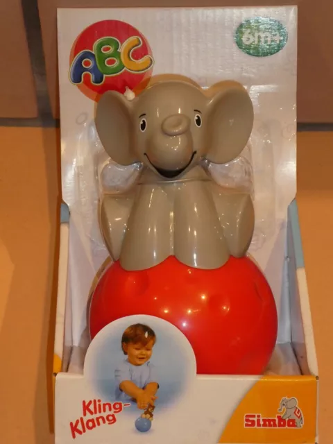 Lernspielzeug - Baby-Steh-Auf-Figur "Elefant - ABC" * für Kinder ab 6 Monaten