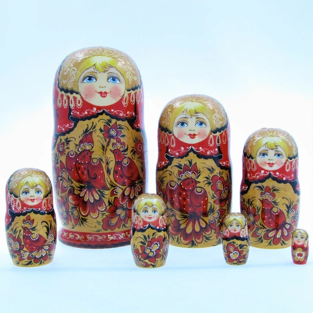 5 Poupées russes exclusive H19 Malevitch Matriochka Matrjoschka Bonecas Russas | eBay
