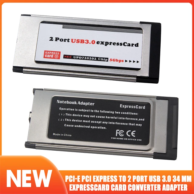 Tarjeta Expresscard C De Pci-e Pci Express A Usb 3.0 De 2 Pu | Cuotas - Foto 7