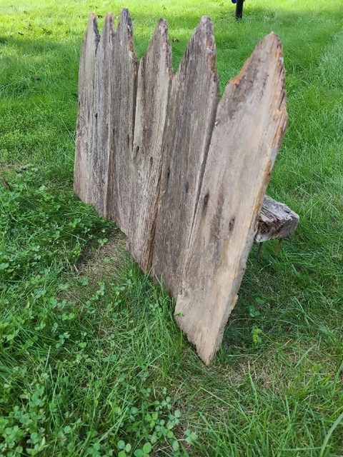 6 Very Weathered 24" Fence Pine Boards Planks  Reclaimed Old Fence Wood (d3) 3