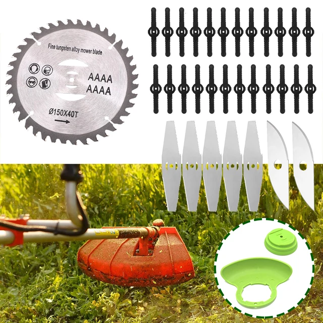 Kunststoff Metall Messer Ersatzmesser Trimmer Klingen Für Akku Rasentrimmer 317089650292