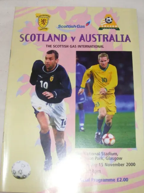 2000 Scotland  v  Australia      Friendly International