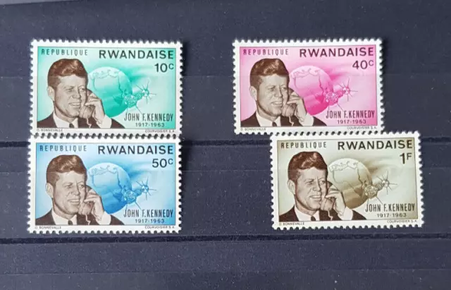 RUANDA, 1965 John F. Kennedy  ungestemelt