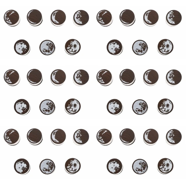 42 Pcs Phase Wooden Stamp Rubber Crafting