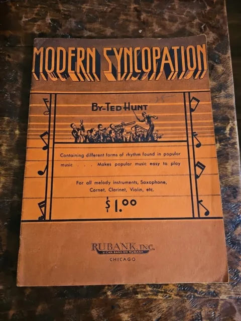 Modern Syncopation By Ted Hunt 1934 For All Melody Instruments