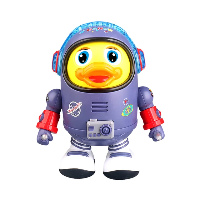 Electric Noisy Duck Toys Movable with Music Light Smooth for Kids Holiday Gifts