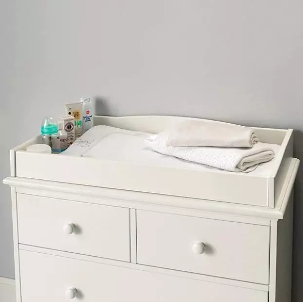 The White Company Classic Wooden White Changing Top Nursery Bedroom Furniture