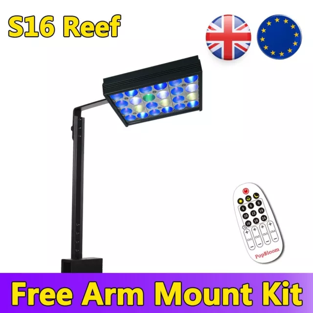 PopBloom LED Illuminazione Acquario Marino Lampada Acquario Marino Nano Serbatoio Pesci Corallo