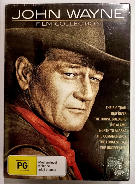John Wayne Film Collection DVD (8 discs) Region 4 PAL | NEW