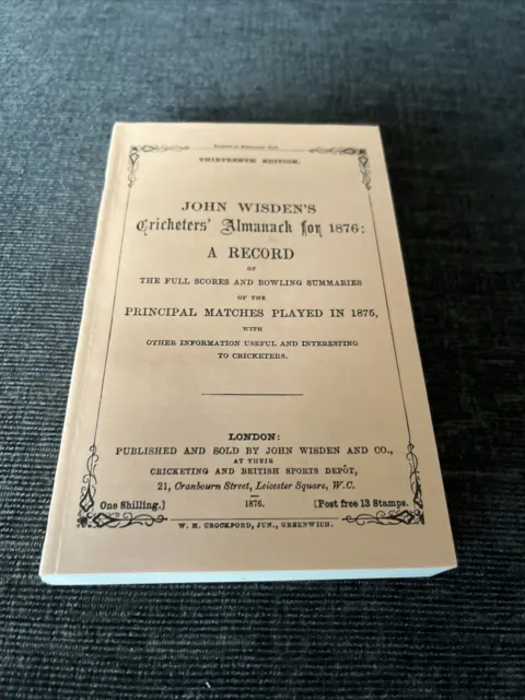 Wisden Cricketers’ Almanack 1876 - facsimile edition