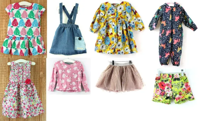 Girls 2 - 3 Years Summer Clothes Bundle Dresses Skirt Tops Rainsuit Shorts