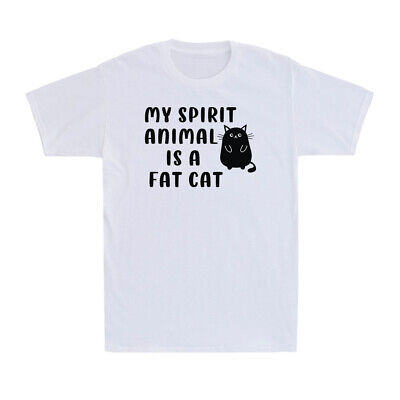 My Spirit Animal Is Fat Cat Shirt Funny Cute Cat Kitten Lover Gift Men's T-shirt