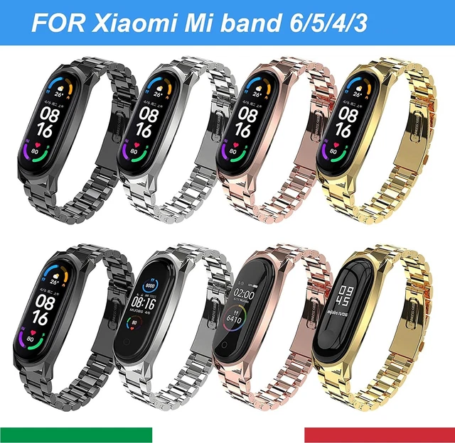 Cinturino In Acciaio Per Xiaomi Mi Band 7 - Bracciale Metallico Regolabile, Sostitutivo Elegante