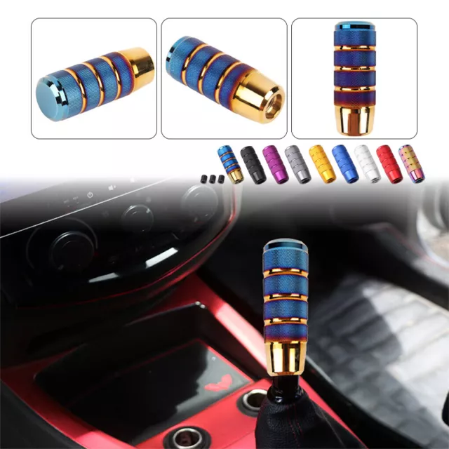 Manopola cambio cambio cambio manuale alluminio auto leva universale 9,5 cm