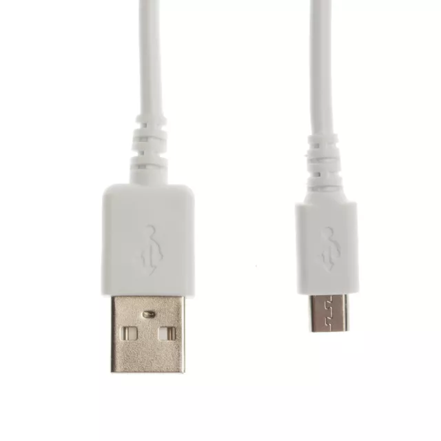 90cm USB White Charger Power Cable for BT Video 3000 Baby Unit Baby Monitor