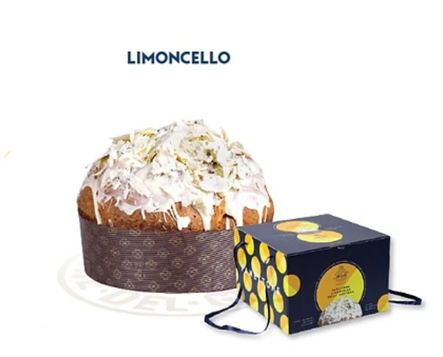 Panettone Artigianale "Mennella" Cioccolato Cioccolato Bianco E Limoncello 1Kg