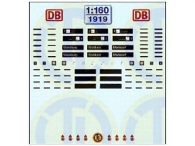 TL-Decals 1919 - Decals Bahnhofbeschilderungen - mit Bahnhofsschildern zum Selbs