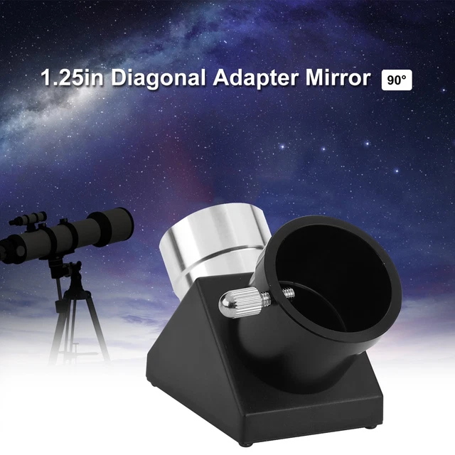 1.25 90 Degree Telescope Mirror Erecting Diagonal Adapter Erecting Image Pri ZIN