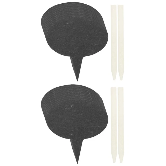 2 set di etichette formaggio ardesia naturale scelta formaggio tazza di carta decorazione torta