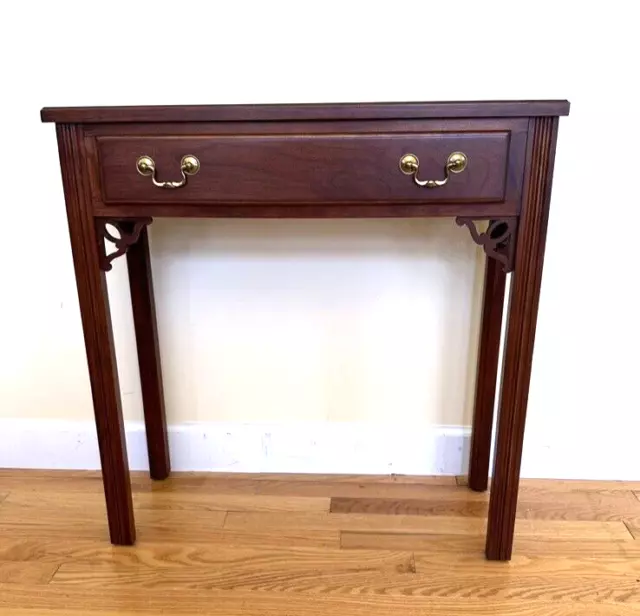 Ethan Allen Chippendale Consloe Table