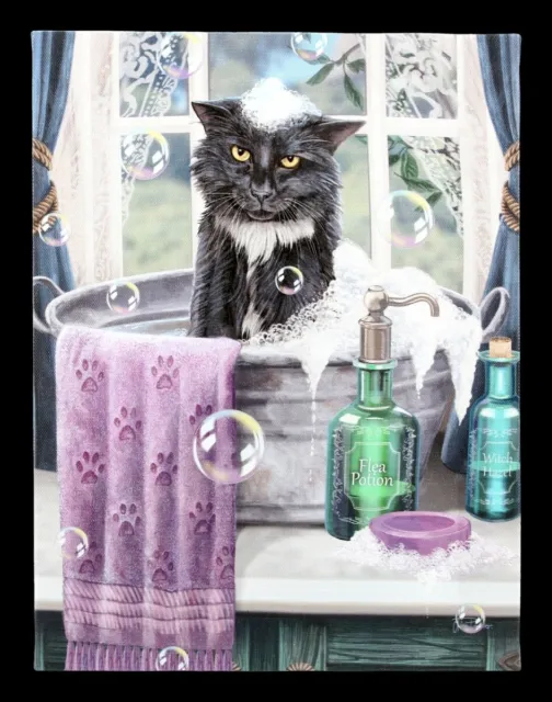 Kleine Leinwand mit Katze - Bath Time - Lisa Parker Bild Poster Wanddeko