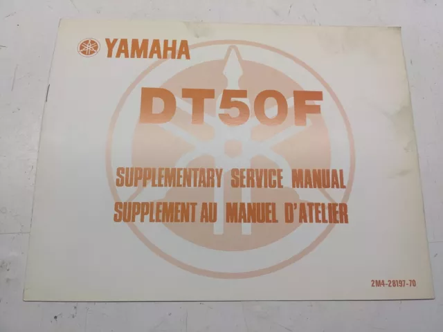 Yamaha Supplementary Service Manual Dt50F 2M4-28197-70 Oem 1978 Fr