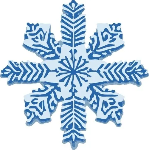 Snowflake SVG File, Vector Files for Logo Making