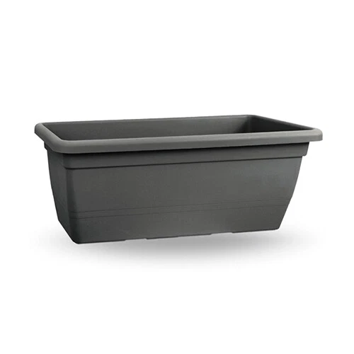 FIORIERA CASSETTA CLEO CON SUPPORTO 50CM COLOR ANTRACITE VECA