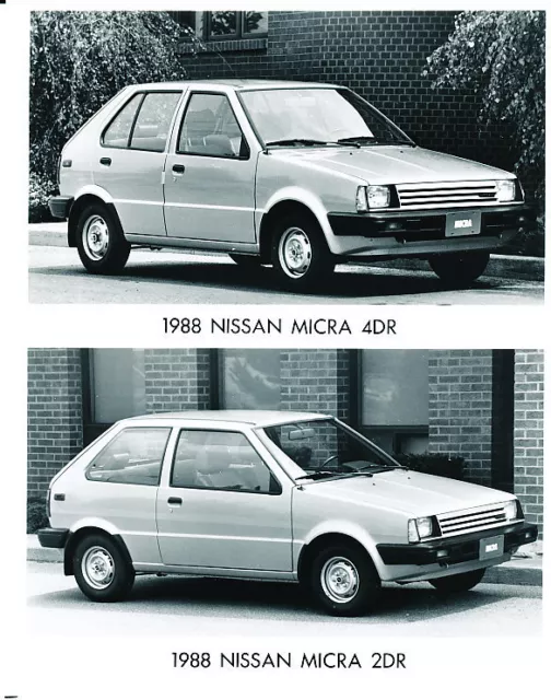 1988 Nissan Micra Original Factory Press Photo Print