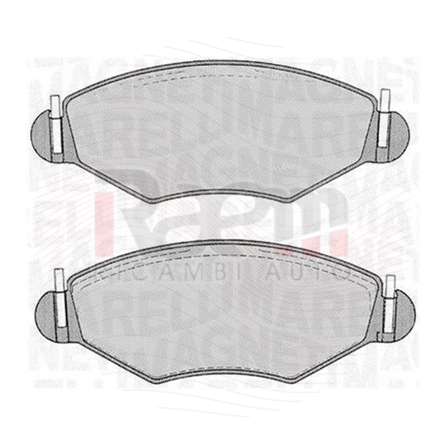 Jeu De 2 Disques De Frein Magneti Marelli 4246W1 - Autoventilés - Qualité OEM