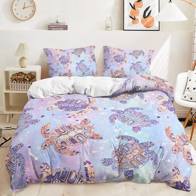 Sea Turtle Tropical Sea Save Oceans Sea Animals Doona Duvet Quilt Cover Set