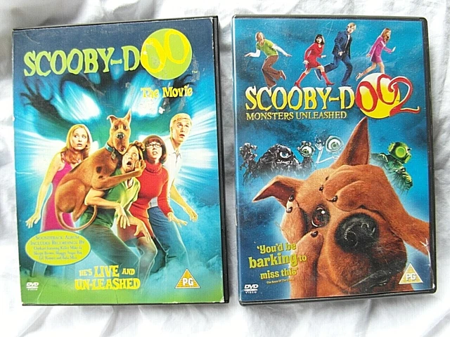 SCOOBY-DOO THE MOVIE AND SCOOBY-DOO 2 Monsters Unleashed (PG) DVDs ...