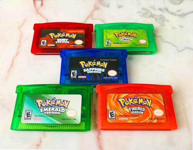 GBA trade ins for days 🥳 Pokémon Fire Red 🔥 Pokémon Leaf Green 🍃 Pokémon  Emerald Pokémon Ruby Fire Emblem Sacred Stones Mega Man…