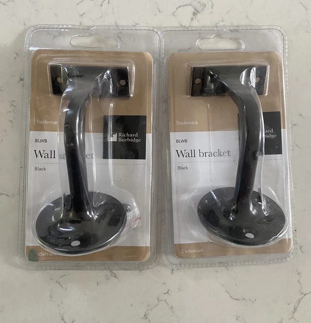 X2 Nuove Staffe da parete Richard Burbidge metallo nero FASC