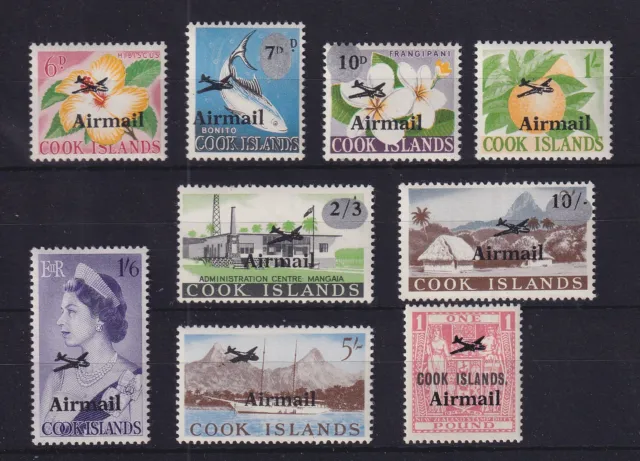 Cook Islands 1966 Flugpostmarken mit Aufdruck Mi.-Nr. 115-123 **