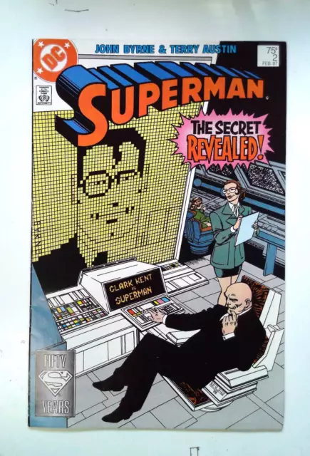 Superman #2 DC Comics (1987) VF- 2nd Series 1st Print Comic Book