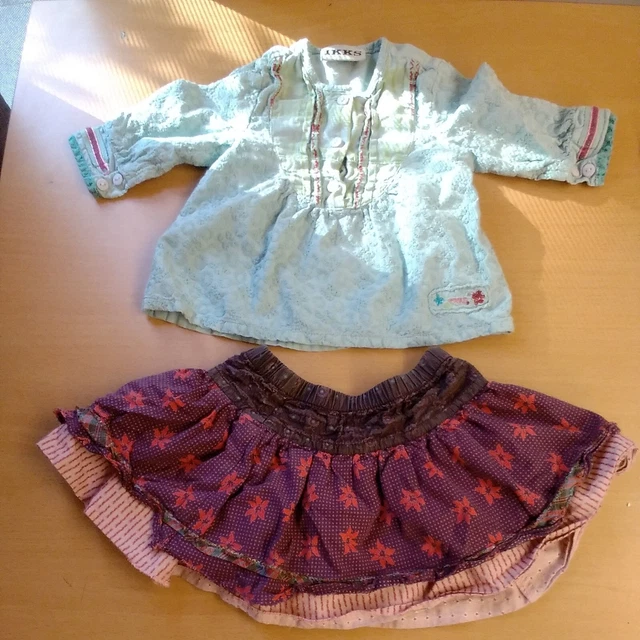 Gonna e abito bambina Ikks _ Pacchetto età 3-6 mesi