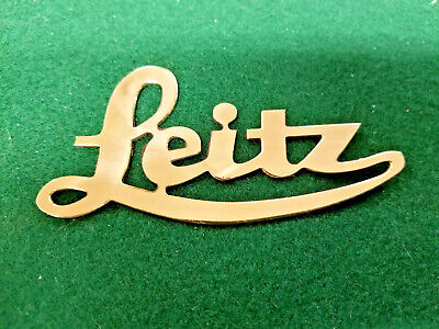 Leitz Leitz Radiateur Script Laiton Emblème Médaillon 