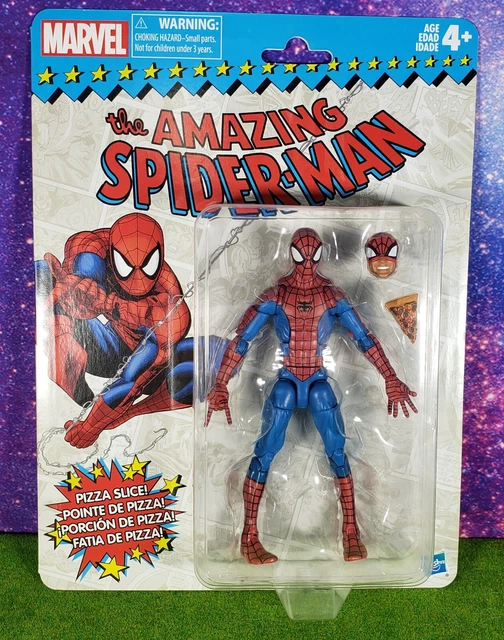 Hasbro Marvel Legends 6" Retro Amazing Spider-Man Pizza Sealed