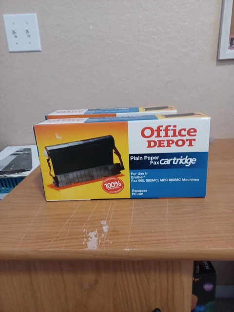 New Office Depot 514-639 Plain Paper Fax Cartridge Replaces Pc-401 Fax 560 580Mc