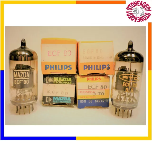 1 x ECF80 (6BL8) tube, Philips, Mazda, Miniwatt Dario, Siemens, NEUF, TESTED