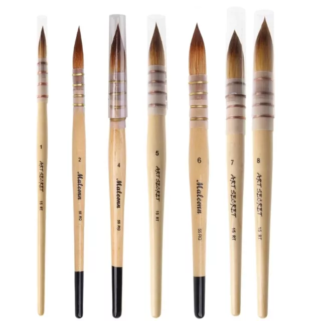 Flexible Calligraphy Drawing Brush Nylon Hair for Writing Watercolor Painting