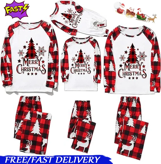 Family Christmas PJs Pyjamas Set Xmas Mens Ladies Nightwear Boys Girls Adults UK