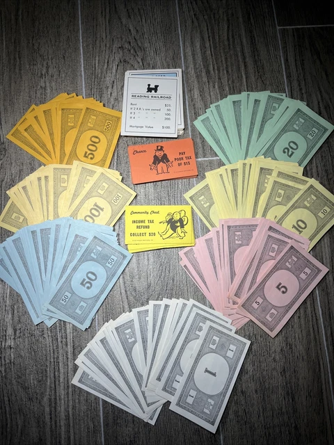 Monopoly Bilon MONOPOLY MONEY - Game Replacement Bills Originally from the 1974 ...